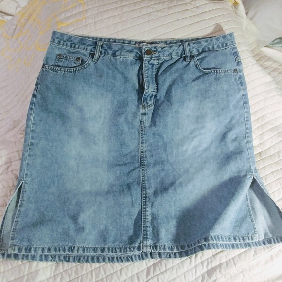 faded glory denim skirt